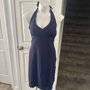 Athleta Deep Blue Halter Swim Coverup Size 2